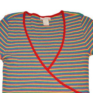 Urban Outfitters retro Rainbow striped shirt